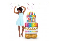 Sempertex-Folie-Betallic-Anagram-Flexmetal-Balloons-Shape-Airloonz-Birthday Cake-
