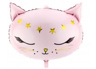 Sempertex-Folie-Betallic-Anagram-Flexmetal-Balloons-Shape-pink kitty