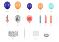 Blowfish-Folie-Betallic-Anagram-Flexmetal-Balloons-Shape-Partydeco-Party-Banner-Space Garland-