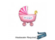Sempertex-Folie-Betallic-Anagram-Flexmetal-Balloons-Shape-Baby buggy girl-14