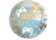 Sempertex-Folie-Betallic-Anagram-Flexmetal-Balloons-Shape-Happy Birthday Game