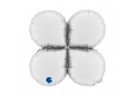 Sempertex-Folie-Betallic-Grabo-Flexmetal-Balloons-Shape-Deco-Base Round-Satin White-19inch