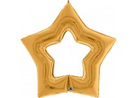 Sempertex-Folie-Betallic-Anagram-Flexmetal-Balloons-Shape-Linky Star-Gold