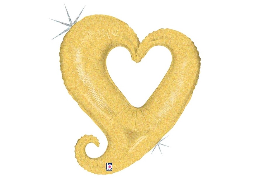 sempertex- balloons-groothandel-distributeur-ballons-latex--supershape-foil-balloon-chain heart gold