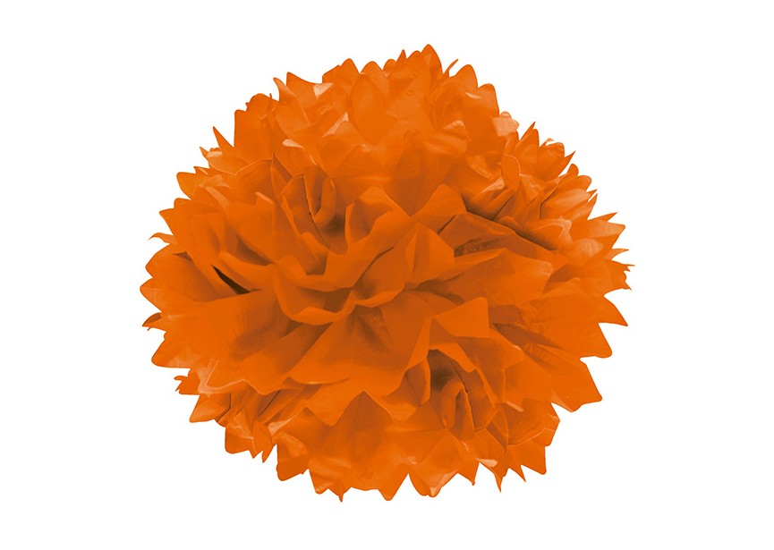 sempertex - groothandel-distributeur-importeur-latex ballonnen-balloons - folie - bubbles- betallic-anagram-Pompon orange