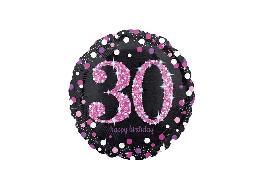 sempertex-europe-ballonnen-groothandel-ballons-distributeur-bubbles-foil-qualatex-anagram-Pink Glitter 30
