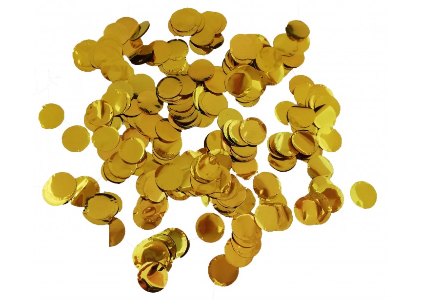 Gold Round Confetti Small- goed