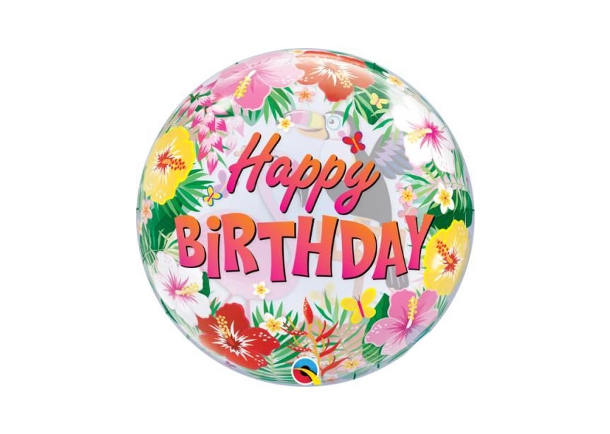 Sempertex-Folie-Betallic-Anagram-Flexmetal-Balloons-Shape-Bubbles-Tropical Birthday Party