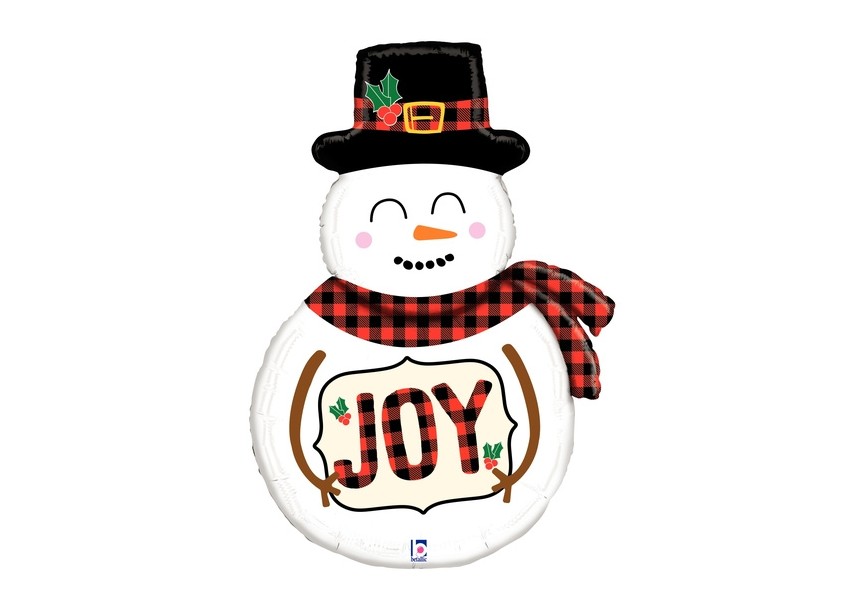 Sempertex-Folie-Betallic-Anagram-Flexmetal-Balloons-Shape-Flexmetal-Shape-Christmas-Snowman Joy