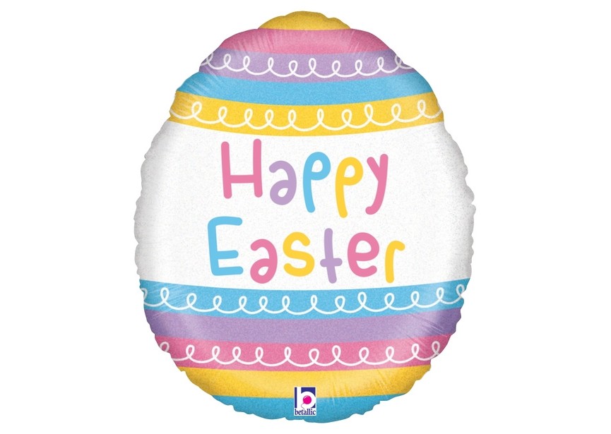 Sempertex-Folie-Betallic-Anagram-Flexmetal-Balloons-Shape-Flexmetal-Shape-Halloween- Happy Easter Pastel Stripes