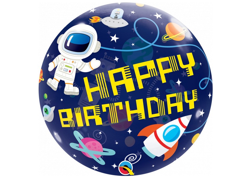 Sempertex-Folie-Betallic-Anagram-Flexmetal-Balloons-Shape-Bubbles-Happy Birthday outerspace