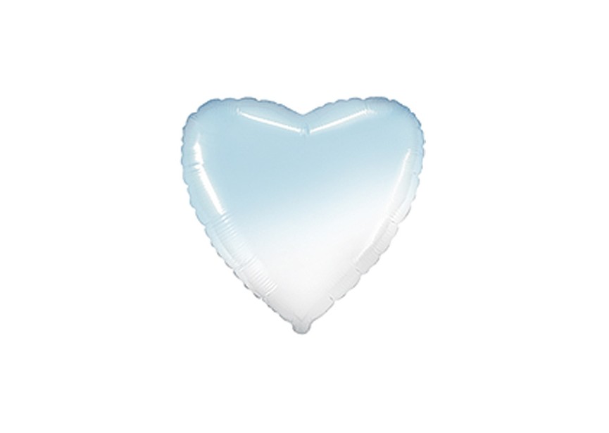 Sempertex-Folie-Betallic-Anagram-Flexmetal-Balloons-Shape-Heart-Light Blue-Ombre