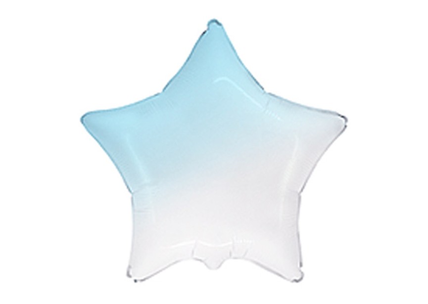 Sempertex-Folie-Betallic-Anagram-Flexmetal-Balloons-Shape-Star-Light Blue-Ombre-