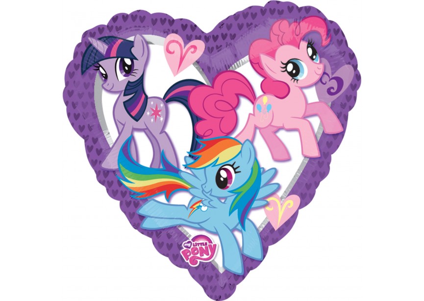 Sempertex-Folie-Betallic-Anagram-Flexmetal-Balloons-Shape-Flexmetal-My little pony heart