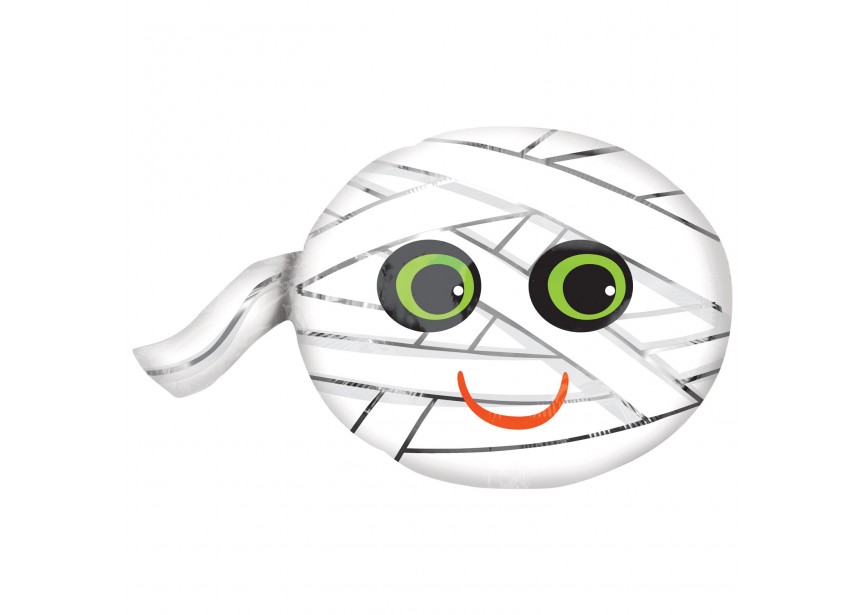 Sempertex-Folie-Betallic-Anagram-Flexmetal-Balloons-Shape-Flexmetal-Shape-Halloween-Happy Mummy