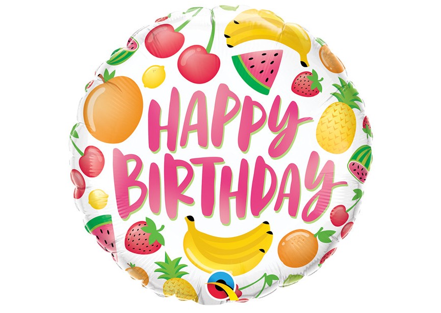 Sempertex-Folie-Betallic-Anagram-Flexmetal-Balloons-Shape-happy Birthday Fruits