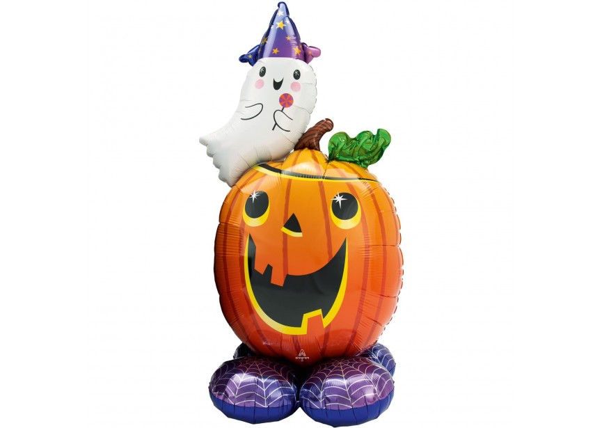 Sempertex-Folie-Betallic-Anagram-Flexmetal-Balloons-Shape-Flexmetal-Shape-Halloween-Airloonz pumpkin