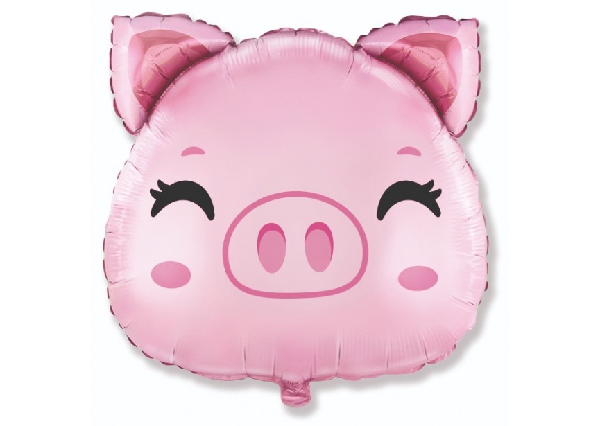 Sempertex-Folie-Betallic-Anagram-Flexmetal-Balloons-Shape-Pig Head
