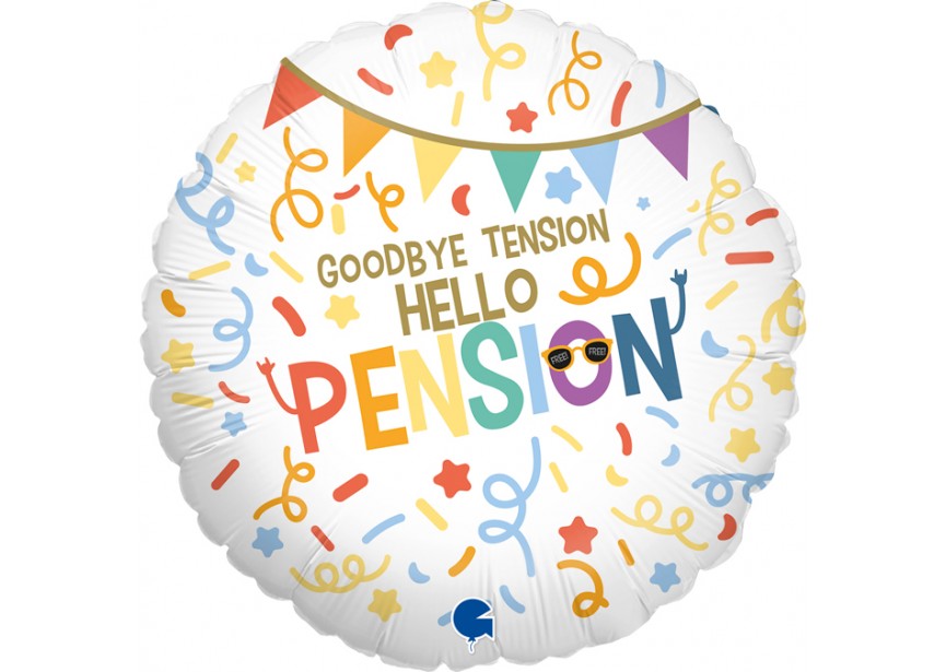 Sempertex-Folie-Betallic-Anagram-Flexmetal-Balloons-Shape- goodbye tension hello pension