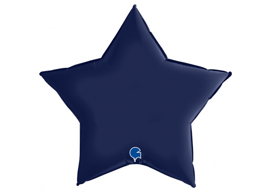 Sempertex-Folie-Betallic-Anagram-Flexmetal-Balloons-Shape-Star-Satin Navy Blue