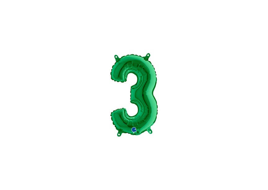 Number-3-Green mini-14inch