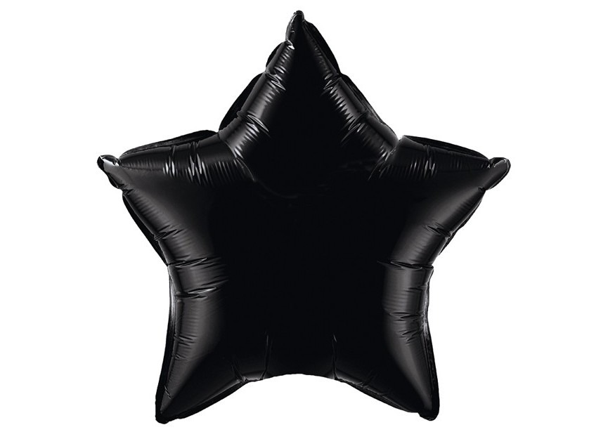 Sempertex-Folie-Betallic-Anagram-Flexmetal-Balloons-Shape-Star-Onyx Black