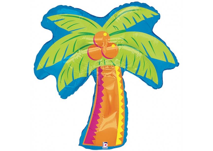 Sempertex-Folie-Betallic-Anagram-Flexmetal-Balloons-Shape-tropical Palm Tree