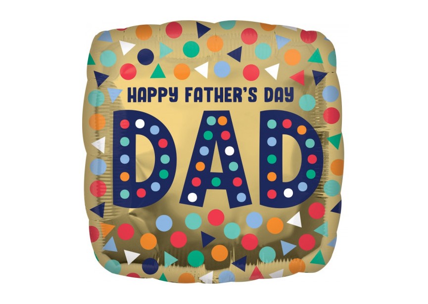 Sempertex-Folie-Betallic-Anagram-Flexmetal-Balloons-Shape-Happy Fathersday DAD