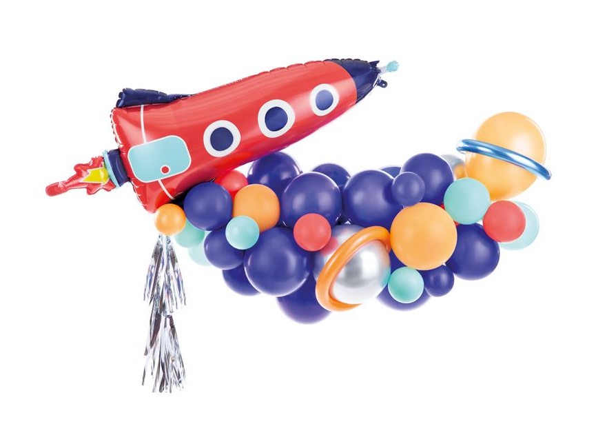 Blowfish-Folie-Betallic-Anagram-Flexmetal-Balloons-Shape-Partydeco-Party-Banner-Space Garland