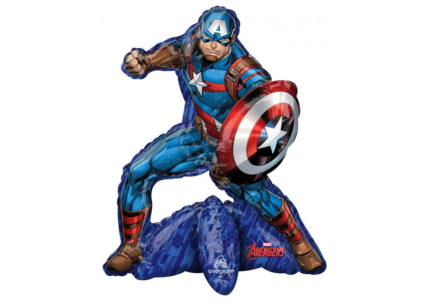 Sempertex-Folie-Betallic-Anagram-Flexmetal-Balloons-Shape-Avengers-Captain-America