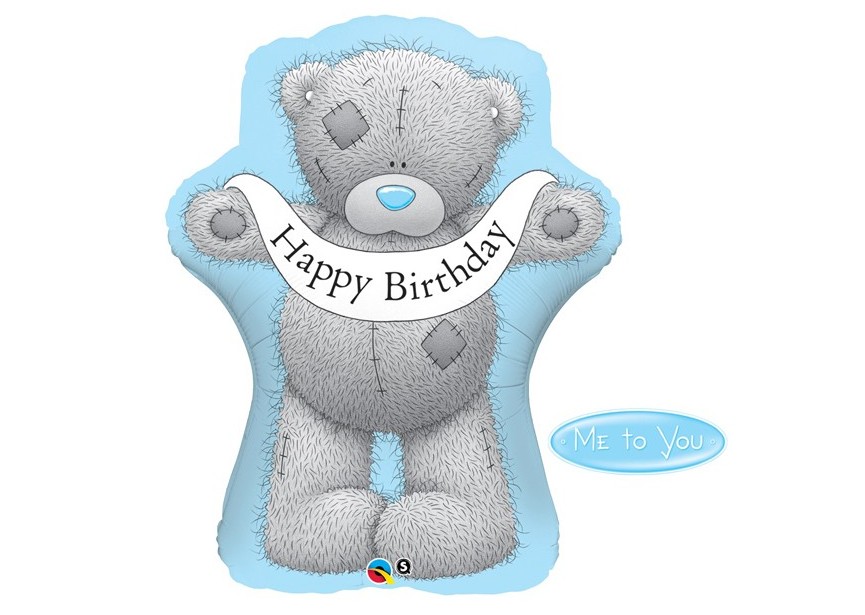 Sempertex-Folie-Betallic-Anagram-Flexmetal-Balloons-Shape-Happy Birthday Tatty Teddy