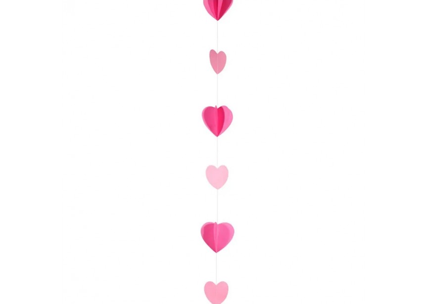 Balloon Tail - Pink Hearts