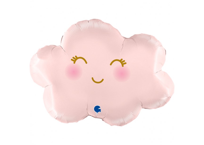 Sempertex-Folie-Betallic-Anagram-Flexmetal-Balloons-Shape-Cloud Satin Pastel Pink
