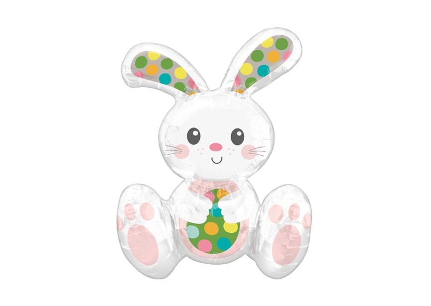 Sempertex-Folie-Betallic-Anagram-Flexmetal-Balloons-Shape-Flexmetal-Shape-Spotted Bunny-Airfill-20inch