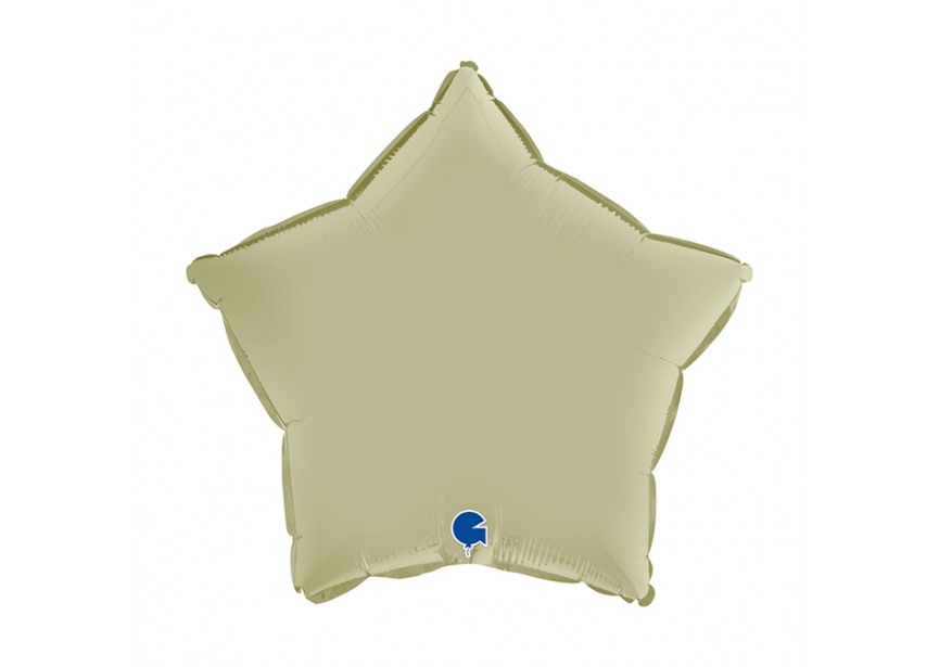 Sempertex-Folie-Betallic-Anagram-Flexmetal-Balloons-Shape-Star-Satin Olive Green-18 inch