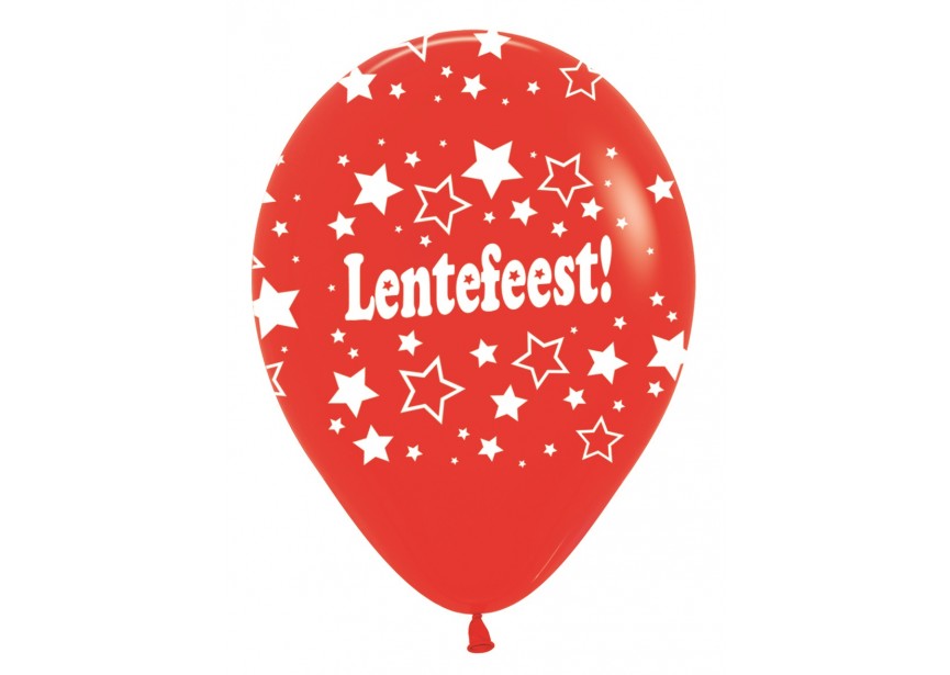 SempertexEurope-Lentefeest-Stars-Red-015-12inch-R12LENTE015-LatexBalloon