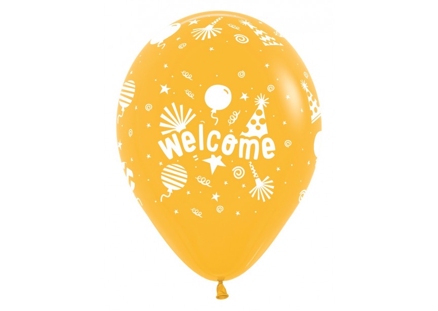 SempertexEurope-Welcome-Goldenrod-021-12inch-R12WELCOME-LatexBalloon