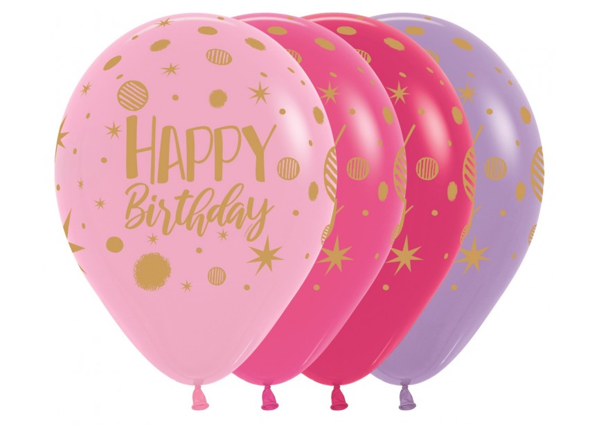 SempertexEurope-HappyBirthday-SparklesParty-Assortment-12inch-R12HBPARTY-LatexBalloon