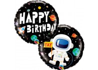 Sempertex-Folie-Betallic-Anagram-Flexmetal-Balloons-Shape-Happy Birthday Space astronaut