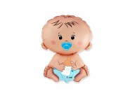 Sempertex-Folie-Betallic-Anagram-Flexmetal-Balloons-Shape-Baby Boy-14 inch