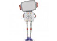 Sempertex-Folie-Betallic-Anagram-Flexmetal-Balloons-Shape-happy Birthday Robot-