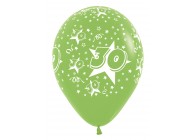 SempertexEurope-Number30-LimeGreen-031-12inch-R1230-LatexBalloon