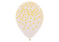 SempertexEurope-Confetti-Yellow-CrystalClear-390-12inch-R12CONF000-LatexBalloon