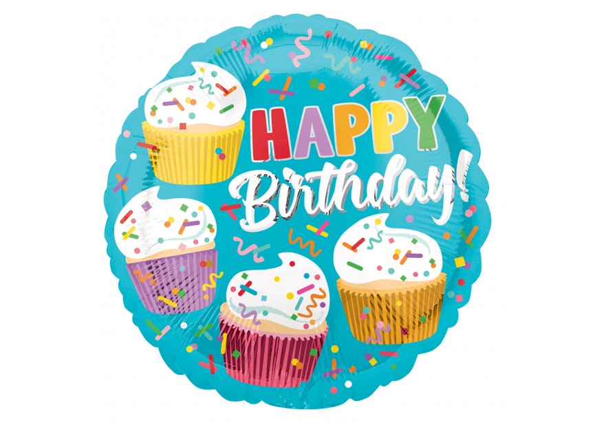 Sempertex-ballonnen-groothandel-ballon-distributeur-qualatex-modelleerballonnen-Folie -Birthday cupcake fun