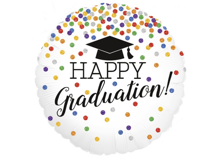 Sempertex-Folie-Betallic-Anagram-Flexmetal-Balloons-Shape-Glittering Happy Graduation