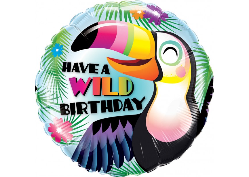 Sempertex-Folie-Betallic-Anagram-Flexmetal-Balloons-Shape-Wild Birthday Tucan