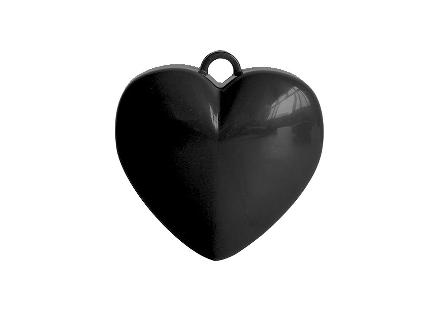 Sempertex-Anagram-Betallic-Qualatex-Balloons-Weight-Cement Heart-Black-