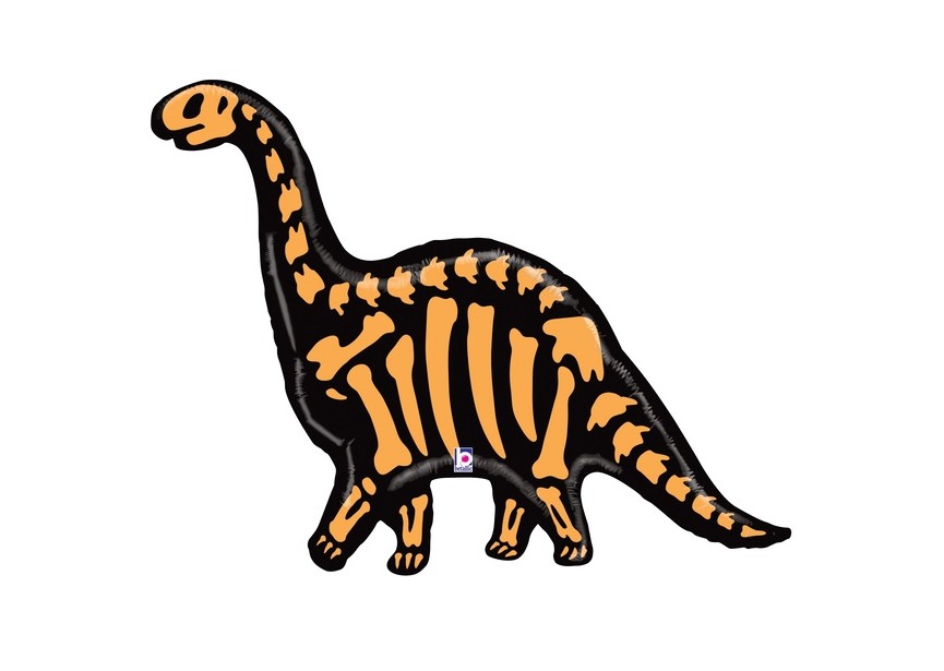 Sempertex-Folie-Betallic-Anagram-Flexmetal-Balloons-Shape-Tickled Tiger-Brontosaurus Skeleton