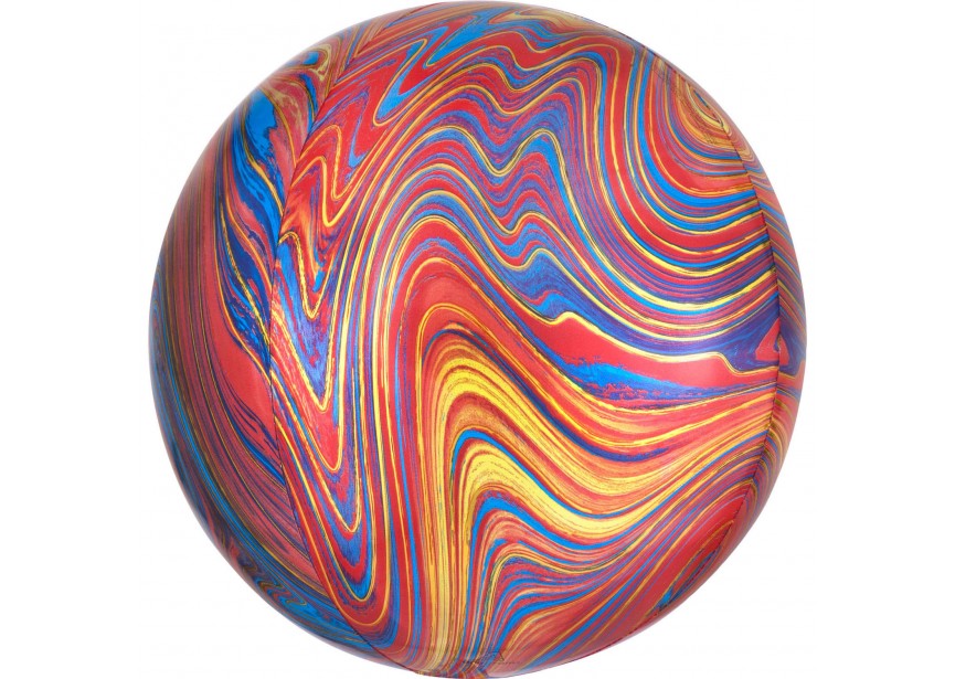 Sempertex-Folie-Betallic-Anagram-Flexmetal-Balloons-Shape-3D-Orbz-Marblez-Multicolor