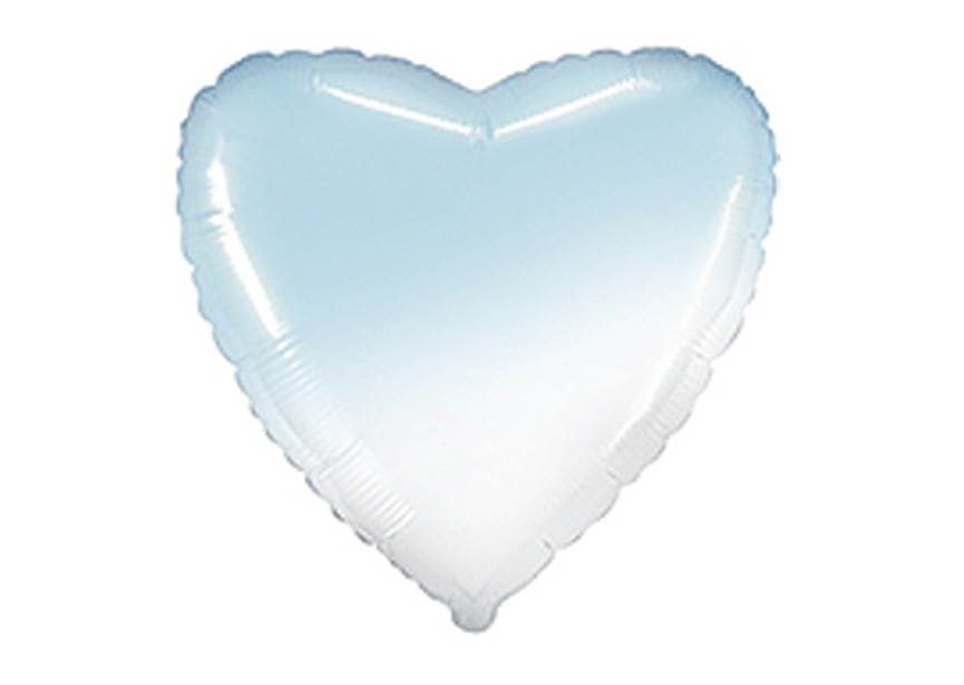 Sempertex-Folie-Betallic-Anagram-Flexmetal-Balloons-Shape-Heart-Light Blue-Ombre-